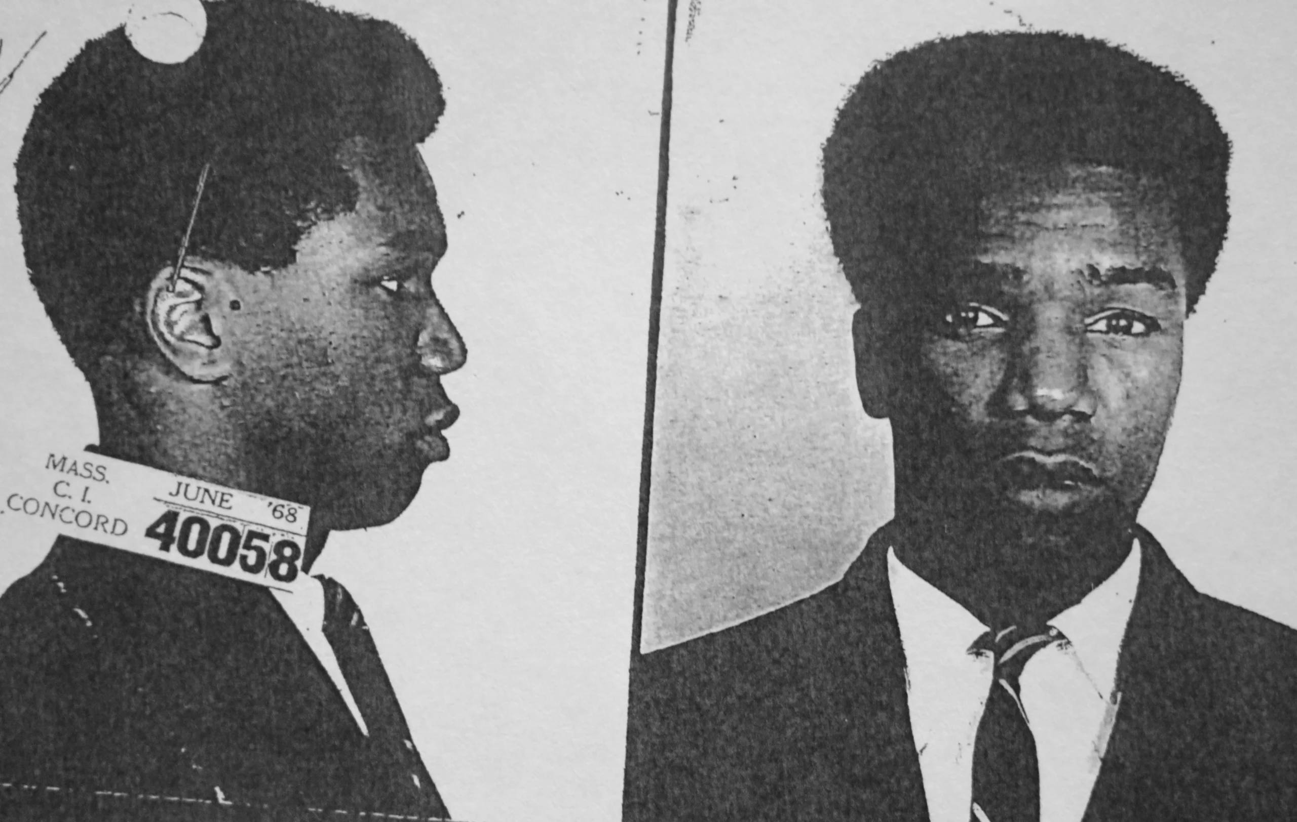 Michael Sumpter in a June 1968 booking photo. Source: Boston