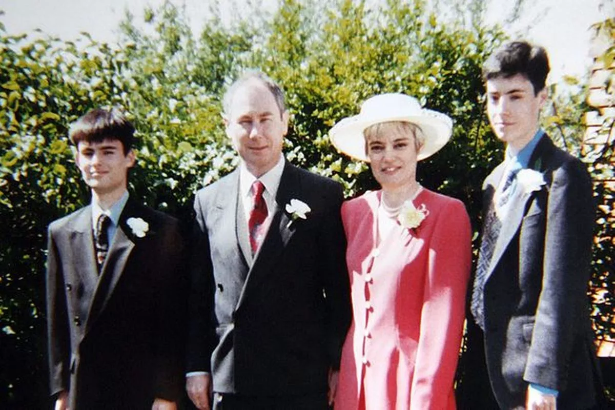 A family photo taken before the fraud was exposed.