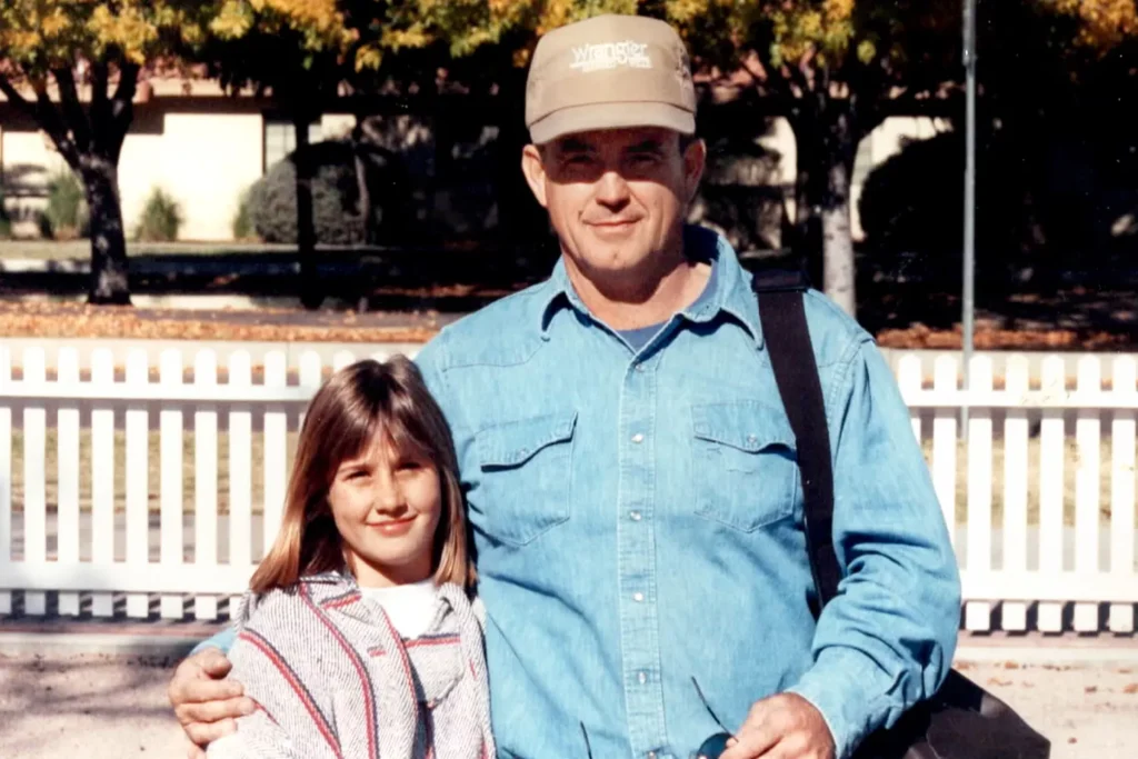 Michael Turney with his stepdaughter Alissa Turney before her 2001 disappearance.
