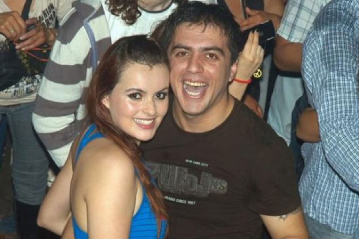 Johana Casas and Victor Cingolani during their relationship before 2010.