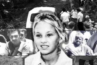 Sian Kingi (center), who was abducted and murdered in 1991, by Barrie Watts and Valmae Beck.