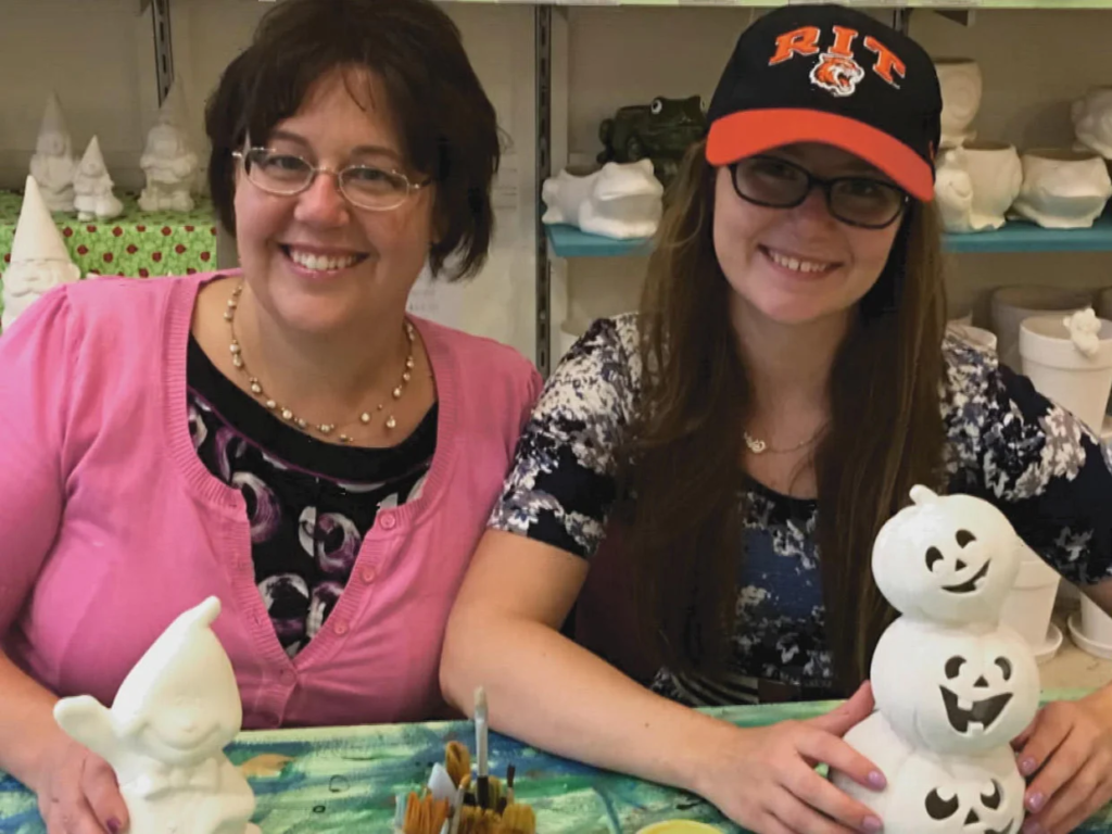 Jeanne Laundy Michele Neurauter with her daughter Karrie, who would later help her father murder her. Photo by Jeanne Laundy.