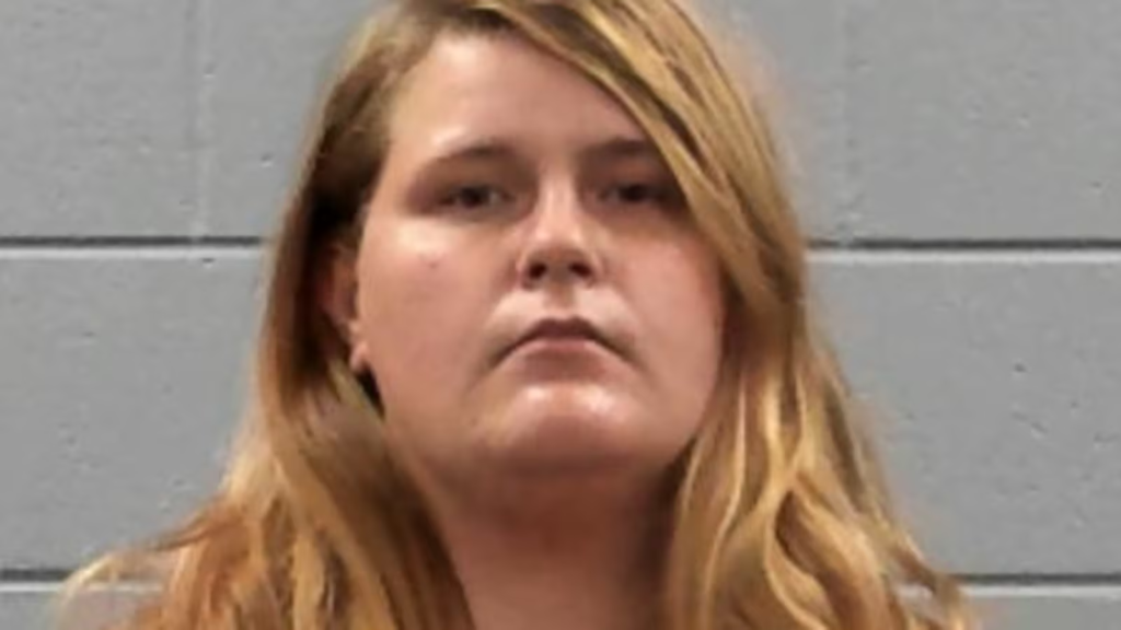 Sierra Inscoe following her arrest for the murder of Carson Sistrunk. Mississippi, 2022. Credit: Rankin County Detention Center.