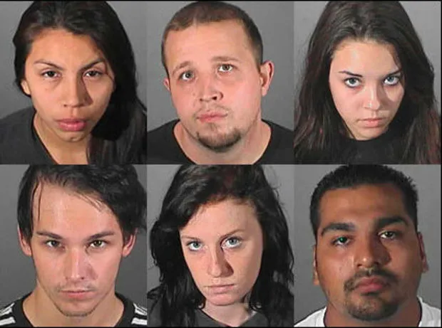 How the Bling Ring Robbed Paris Hilton, Lindsay Lohan, and Orlando Bloom 5 Police booking photos of the six Bling Ring suspects, taken in Los Angeles following their 2009 arrests: Rachel Lee, Nick Prugo, Diana Tamayo, Courtney Ames, Roy Lopez Jr., and Alexis Neiers.