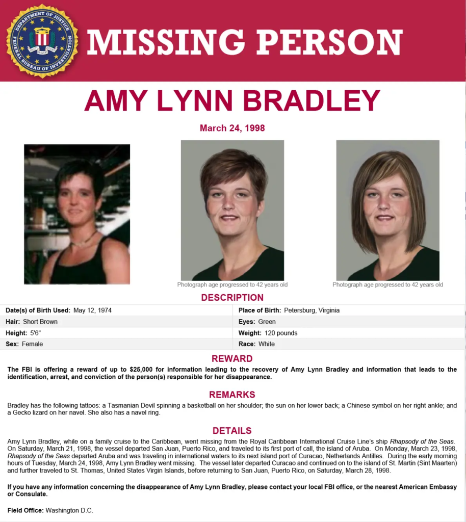 How Amy Bradley Vanished from a Royal Caribbean Cruise and Was Never Found 5 image 25