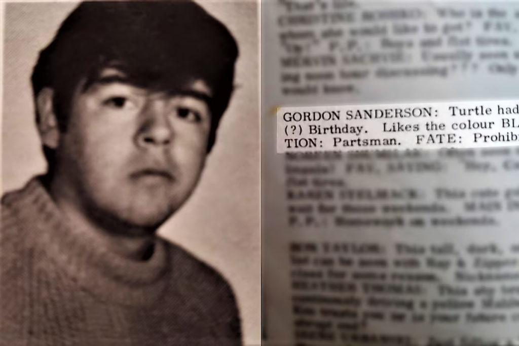 How Gordon Sanderson Was Tortured, Murdered, and Left Without a Name for 44 Years 6 His school yearbook put a question mark next to his own birthday. Taken from his family at age 9, even those who knew him were not sure when he was born.