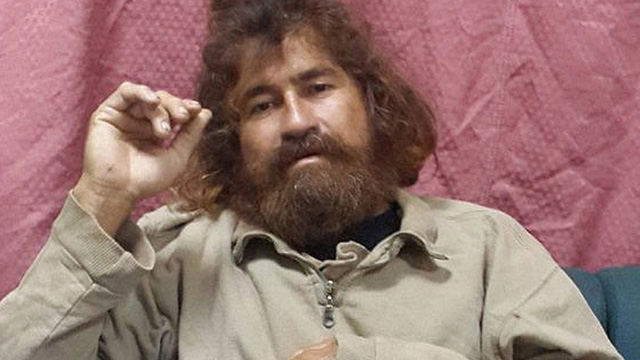 José Salvador Alvarenga photographed in Majuro, Marshall Islands, shortly after his rescue on January 30, 2014, still bearing the wild beard and matted hair of 438 days at sea.