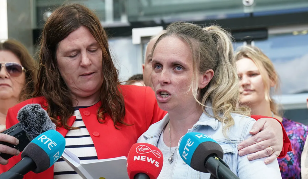 How Richard Satchwell Buried His Wife Beneath the Stairs and Spent Six Years on Television Asking Her to Come Home 3 Members of Tina Satchwell's family speaking to reporters outside the Central Criminal Court in Dublin on May 30, 2025, after Richard Satchwell was found guilty of her murder.