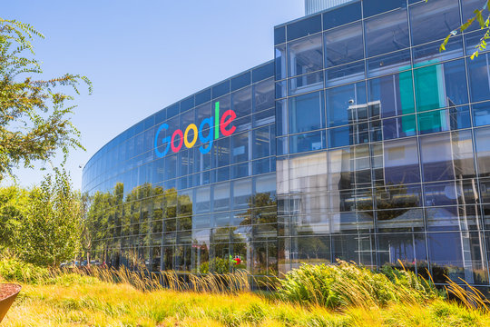 Google's headquarters in Mountain View, California. Between 2013 and 2015, employees at the company wired approximately $23 million to fake bank accounts controlled by Evaldas Rimasauskas after receiving fraudulent invoices that appeared to come from a legitimate Taiwanese hardware supplier.